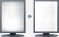 Comparison of screen luminance image