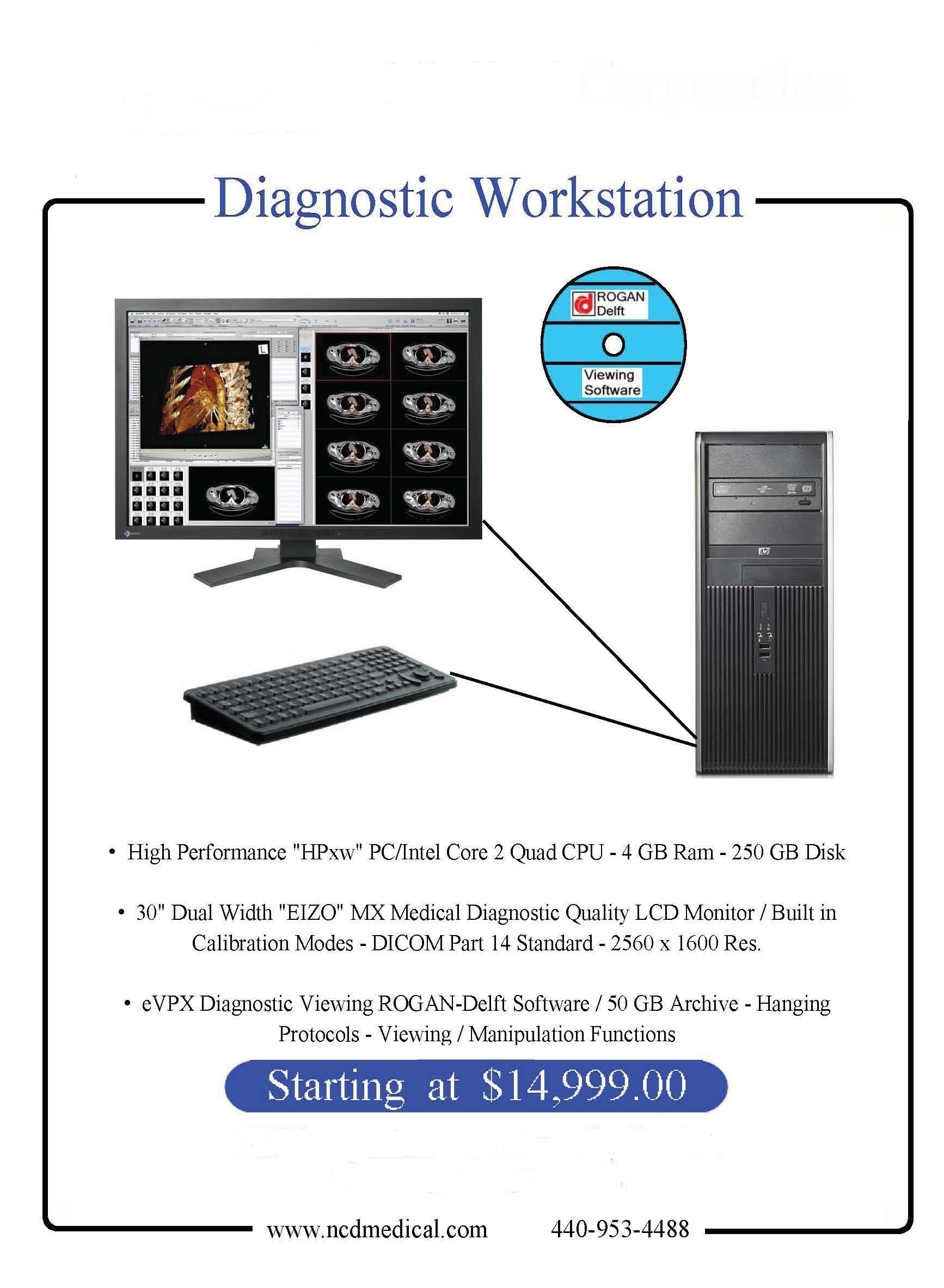 low-cost high-performance diagnostic workstation specially
priced
diagnostic workstation